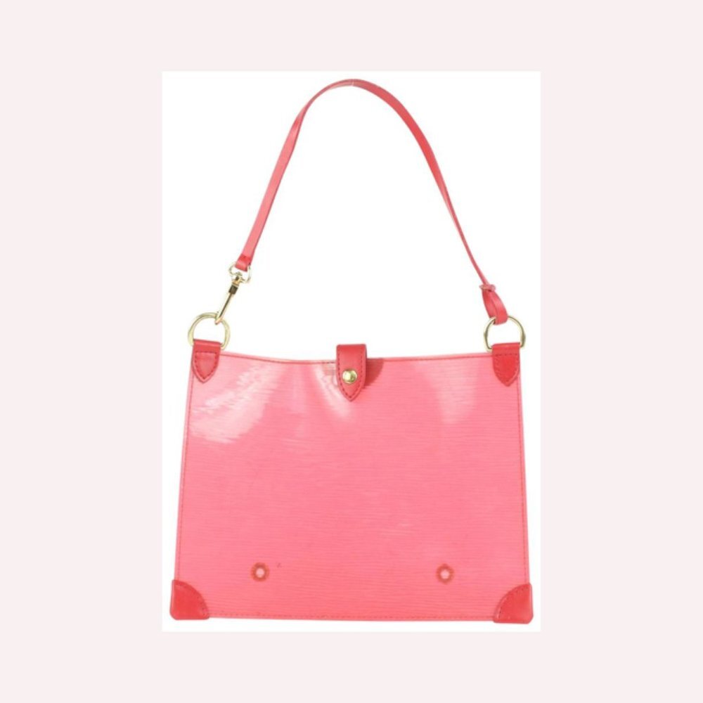 Louis Vuitton Clear Red Epi Leather Plage Clear Pochette Accessoires 1015lv31